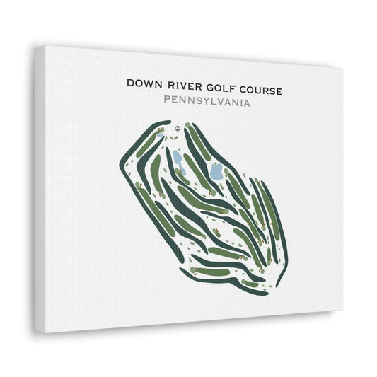 Down River Golf Course, Pennsylvania - Printed Golf Courses