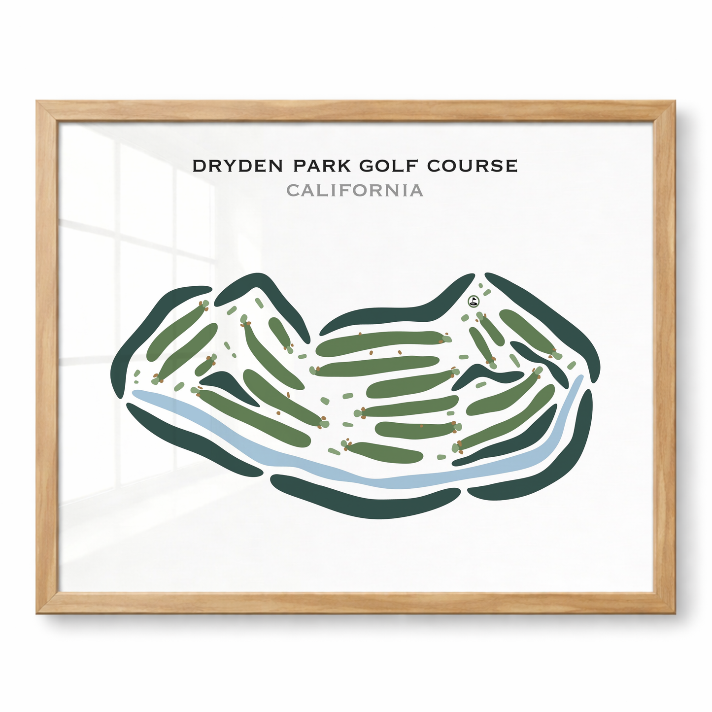 Dryden Park Golf Course, California - Printed Golf Courses