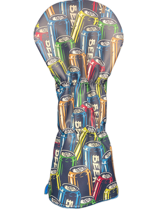Beer Can Collage Headcover