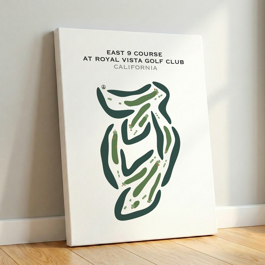 East 9 Course at Royal Vista Golf Club, California - Printed Golf Courses