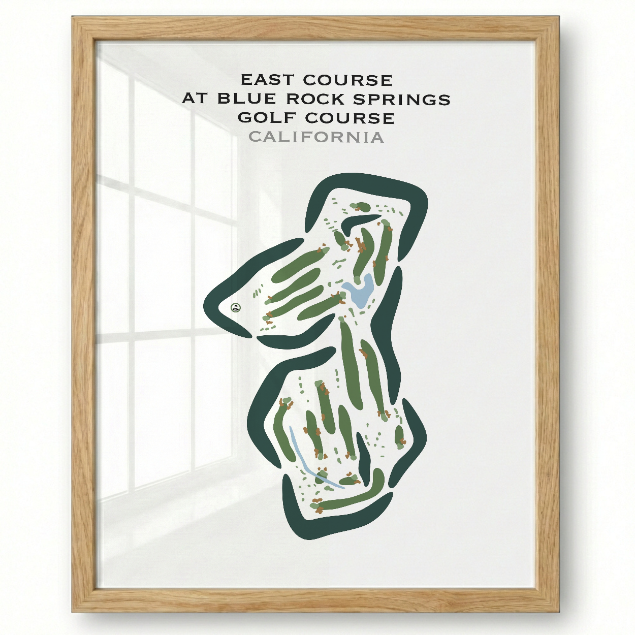 East Course at Blue Rock Springs Golf Course, California - Printed Golf Courses