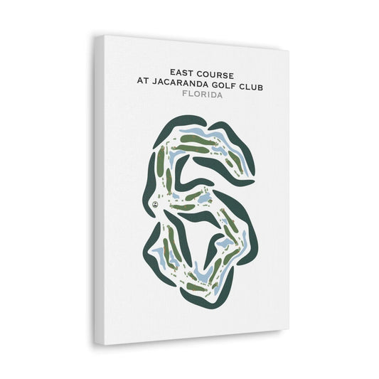 East Course at Jacaranda Golf Club, Florida - Printed Golf Courses