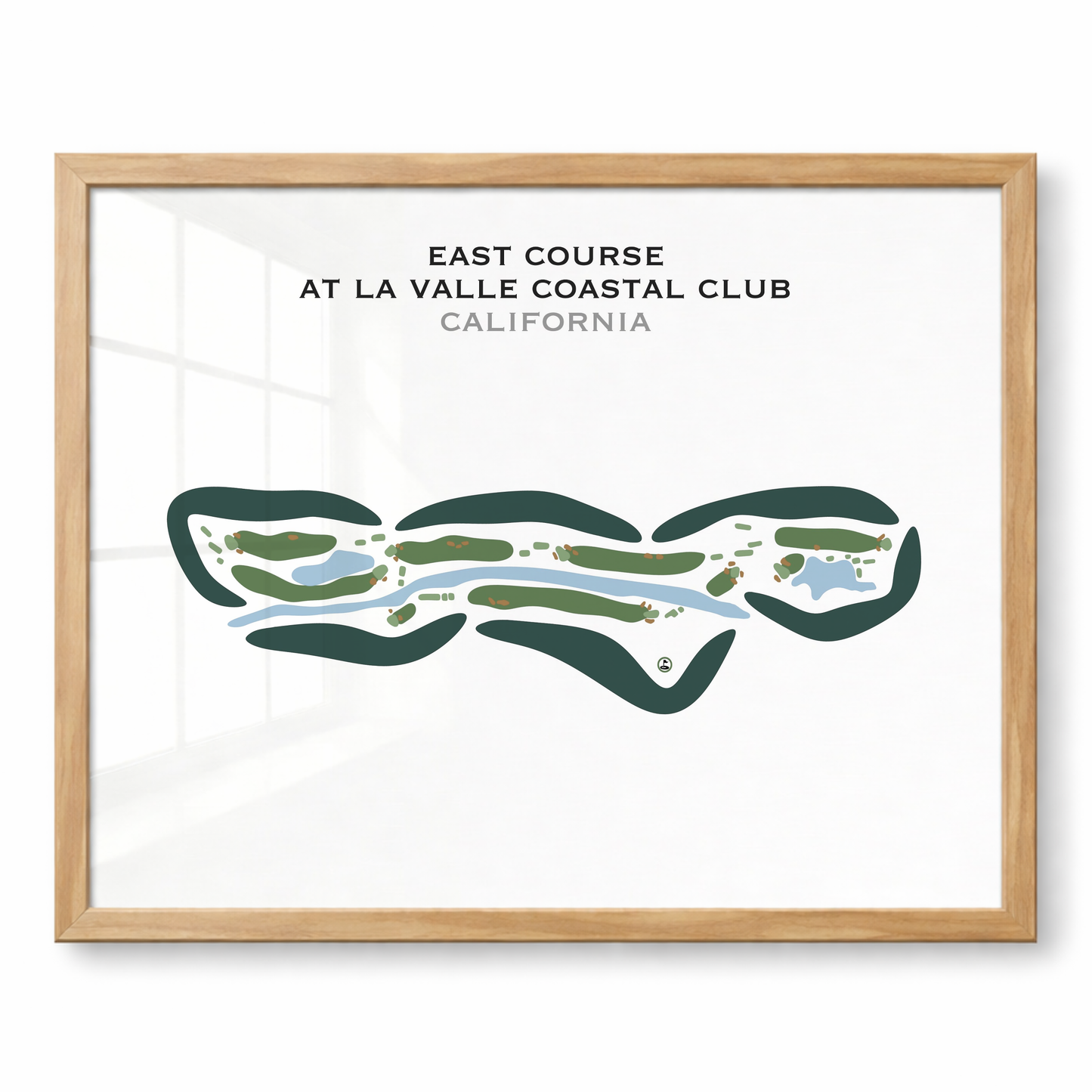 East Course at La Valle Coastal Club, California - Printed Golf Courses