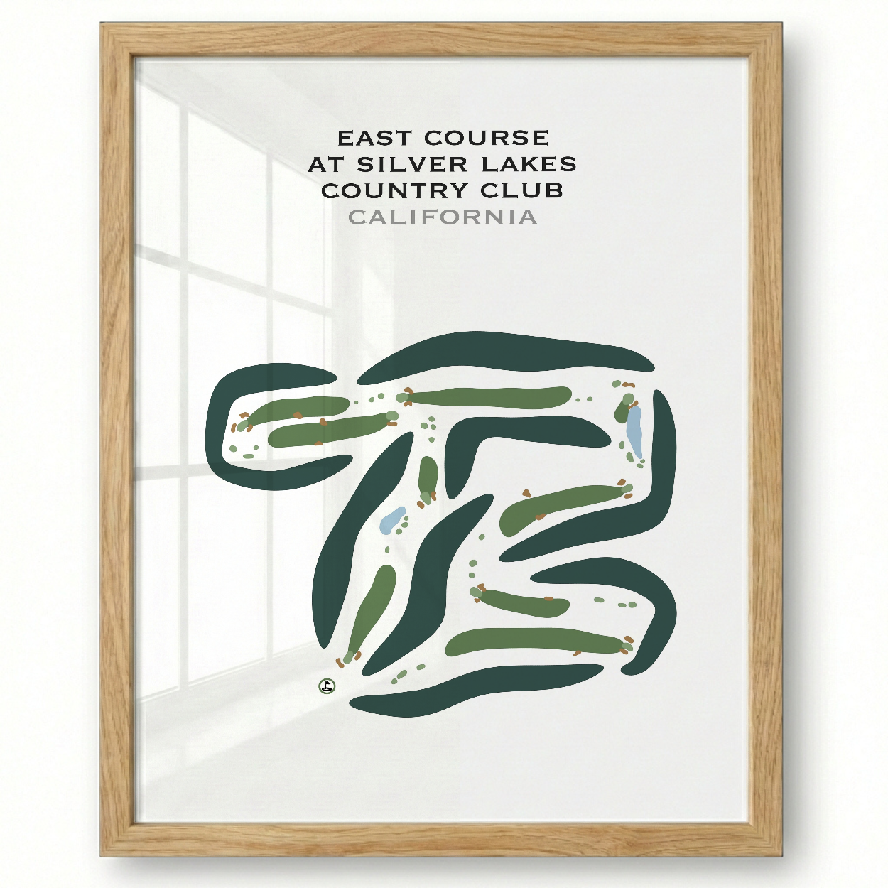 East Course at Silver Lakes Country Club, California - Printed Golf Courses