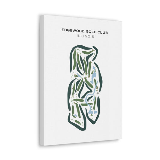 Edgewood Golf Club, Illinois - Printed Golf Courses