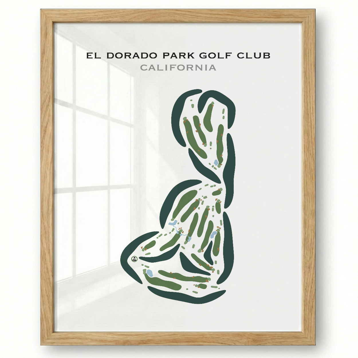 El Dorado Park Golf Club, California - Printed Golf Courses