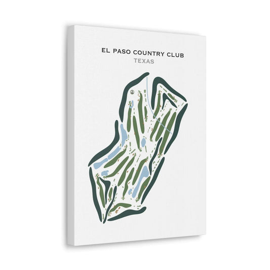 El Paso Country Club, Texas - Printed Golf Courses