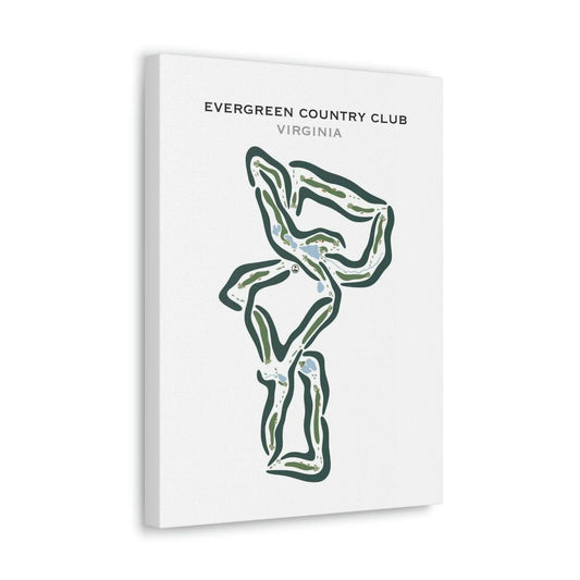 Evergreen Country Club, Virginia - Printed Golf Courses