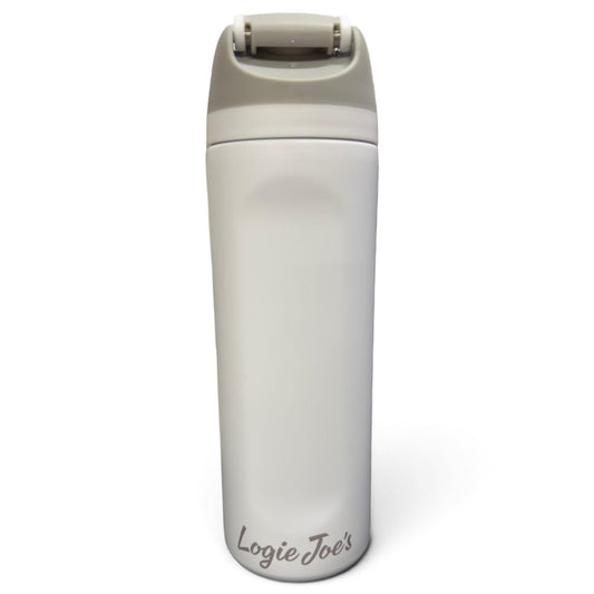 Astronaut Walker (White Out) Hydration Bottle | 24oz Insulated Stainless Steel | Flip Straw Lid w/ Handle
