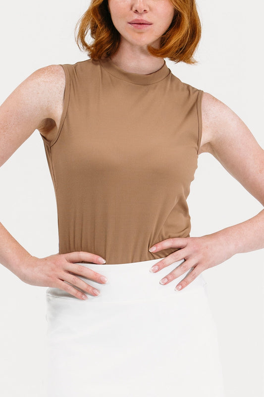 Rib SL Mock Neck Top