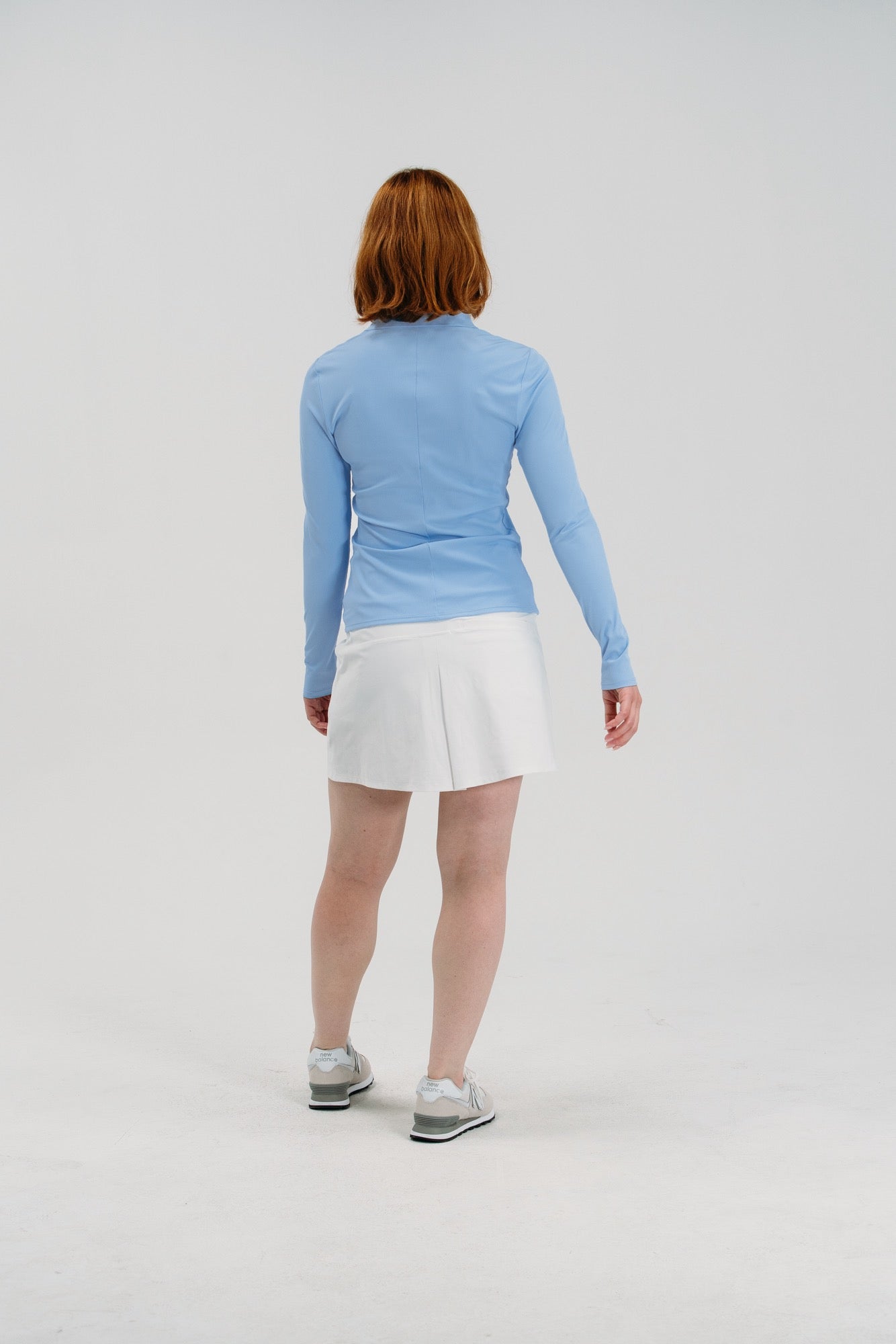 Rib LS V-Neck Polo
