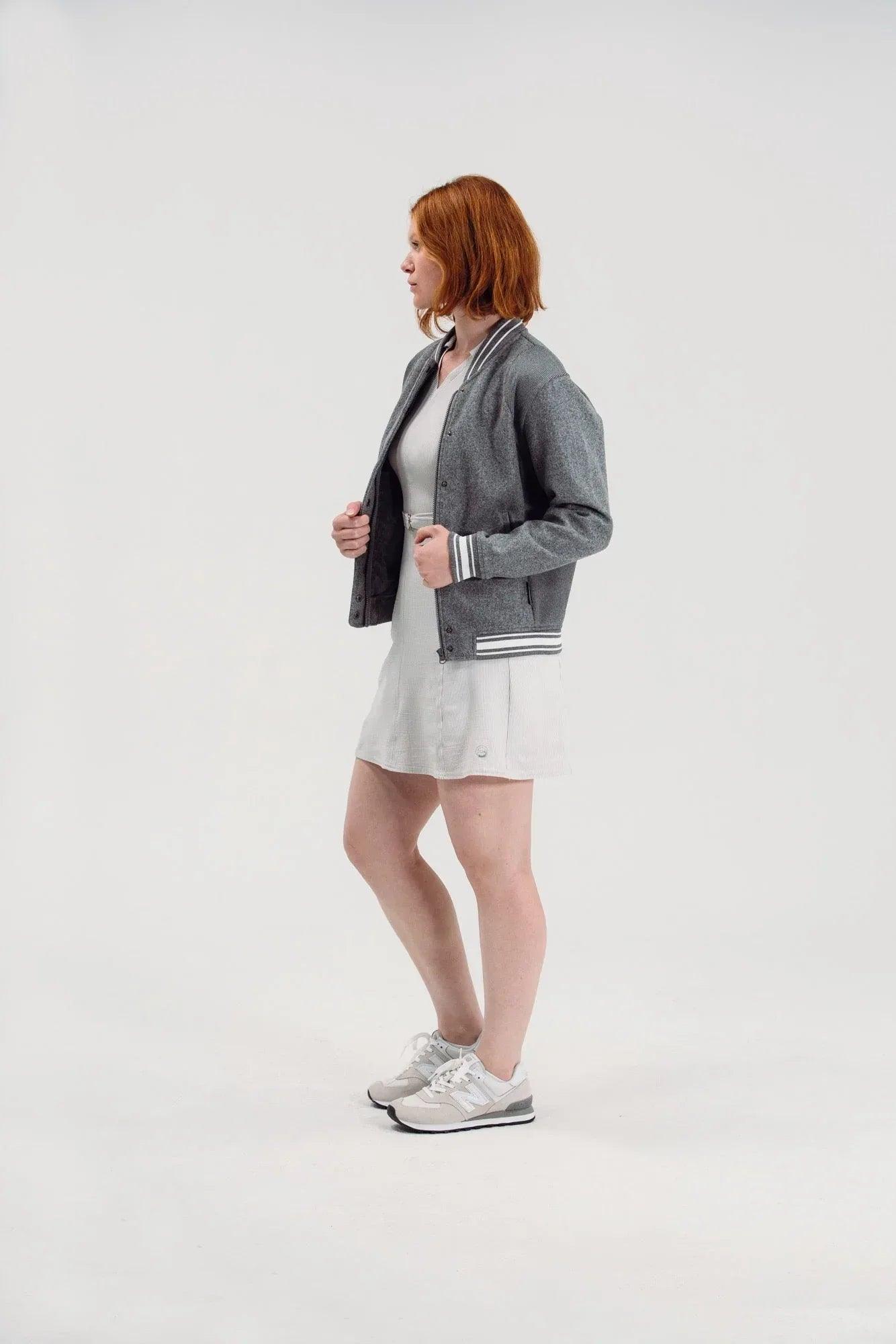 FG-0773-GRY-SEERSUCKERDRESS - GOLF LEAGUE
