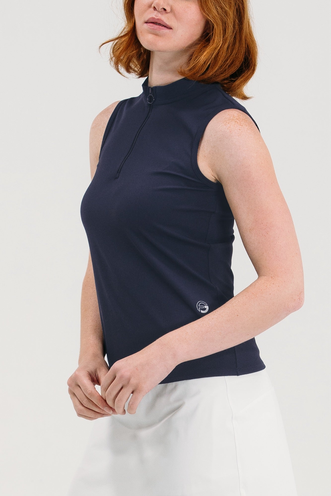 Rib SL Zip Polo