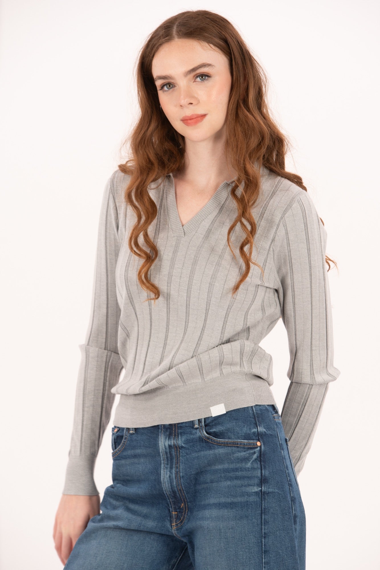 LS Textured Knit Polo