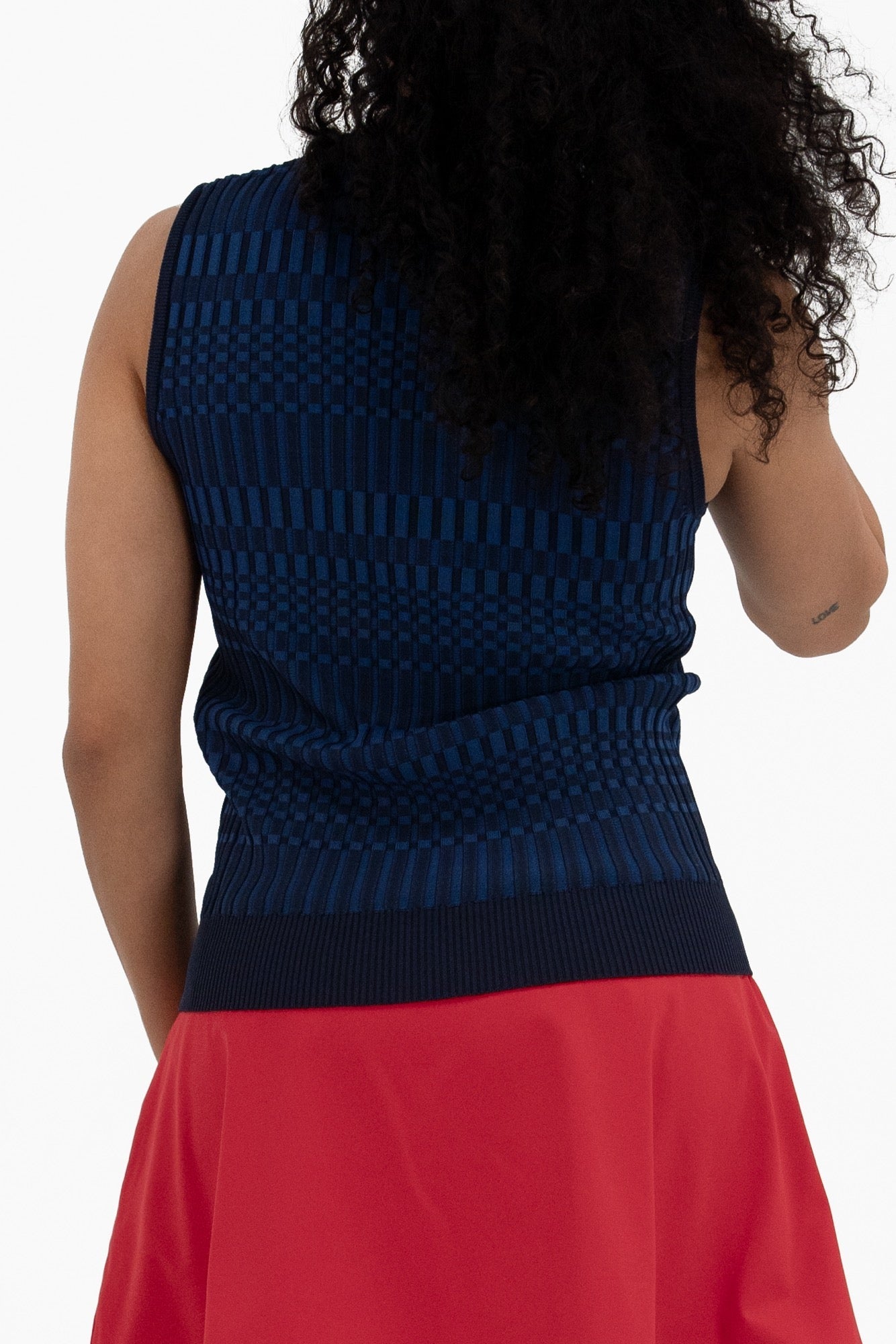 Sleeveless Knit Polo