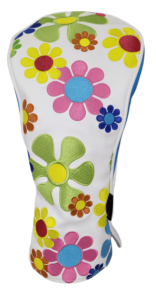 Flower Power Embroidered Driver Headcover by ReadyGOLF