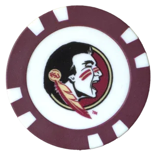 Officially Licensed Florida State Seminoles Poker Chip Ball Marker - GOLF LEAGUE