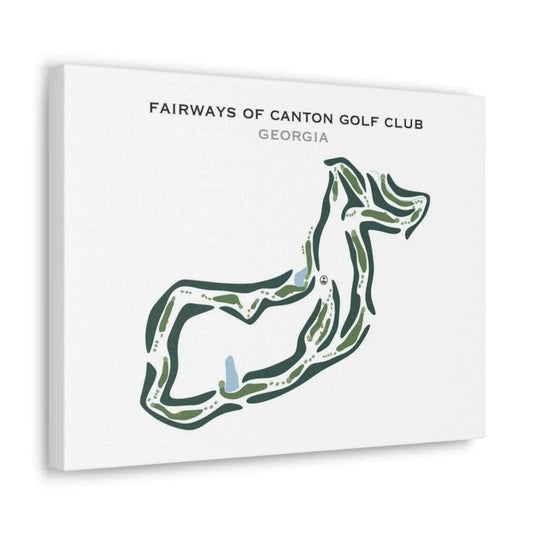 Fairways of Canton Golf Club, Georgia - Printed Golf Courses