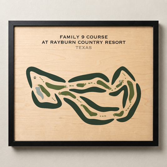 Family 9 Course at Rayburn Country Resort, Texas - Printed Golf Courses