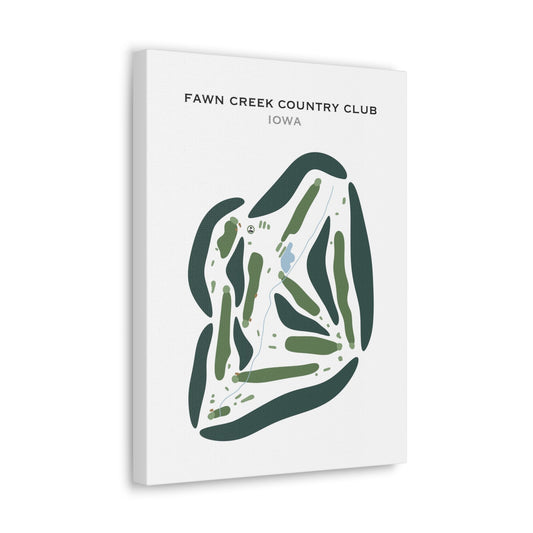Fawn Creek Country Club, Iowa - Printed Golf Courses