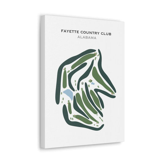 Fayette Country Club, Alabama - Printed Golf Courses