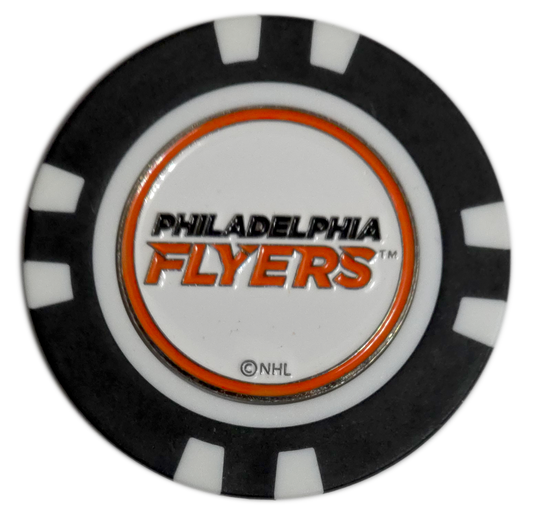 Officially Licensed Philadelphia Flyers Poker Chip Golf Ball Marker