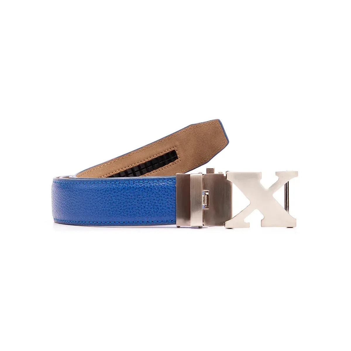 Full_Grain_Leather_Golf_Belt_Royal_Blue - GOLF LEAGUE