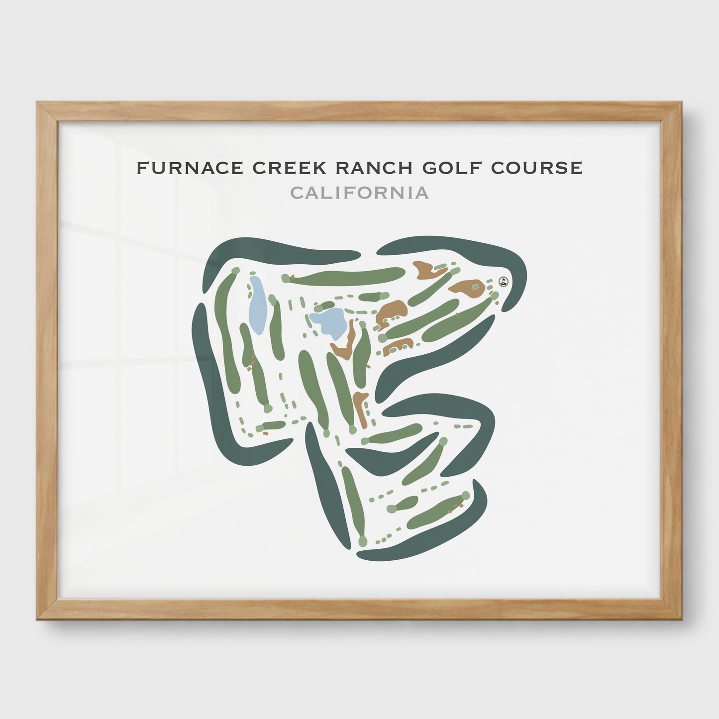 Furnace Creek Golf Course, California - Printed Golf Courses