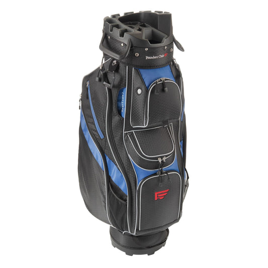 Founders Club 4th Generation Player Series Club Lock Organizer Golf Cart Bag for Men with 14 Way Anti Rattle Divider Top- Free Snap On Rain Hood-Full Length Dividers - GOLF LEAGUE