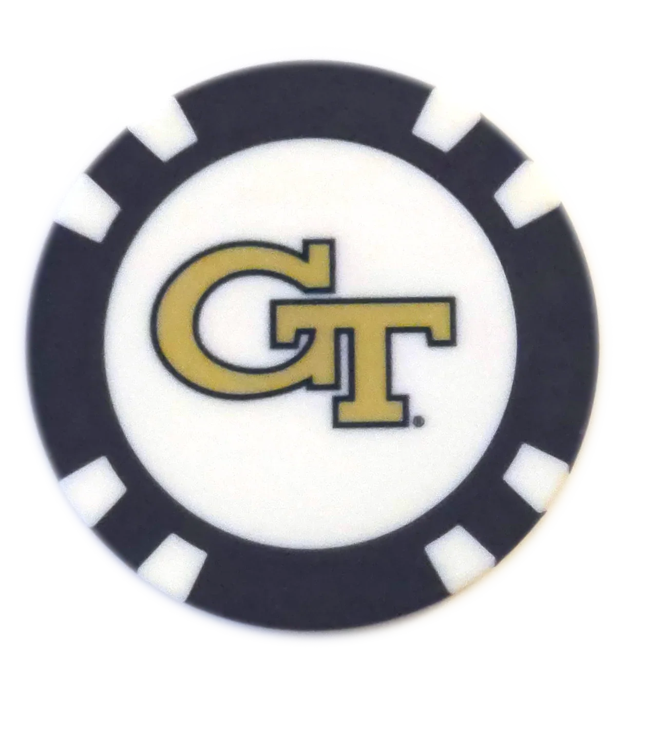 Officially Licensed Georgia Tech Yellow Jackets Poker Chip Ball Marker - GOLF LEAGUE