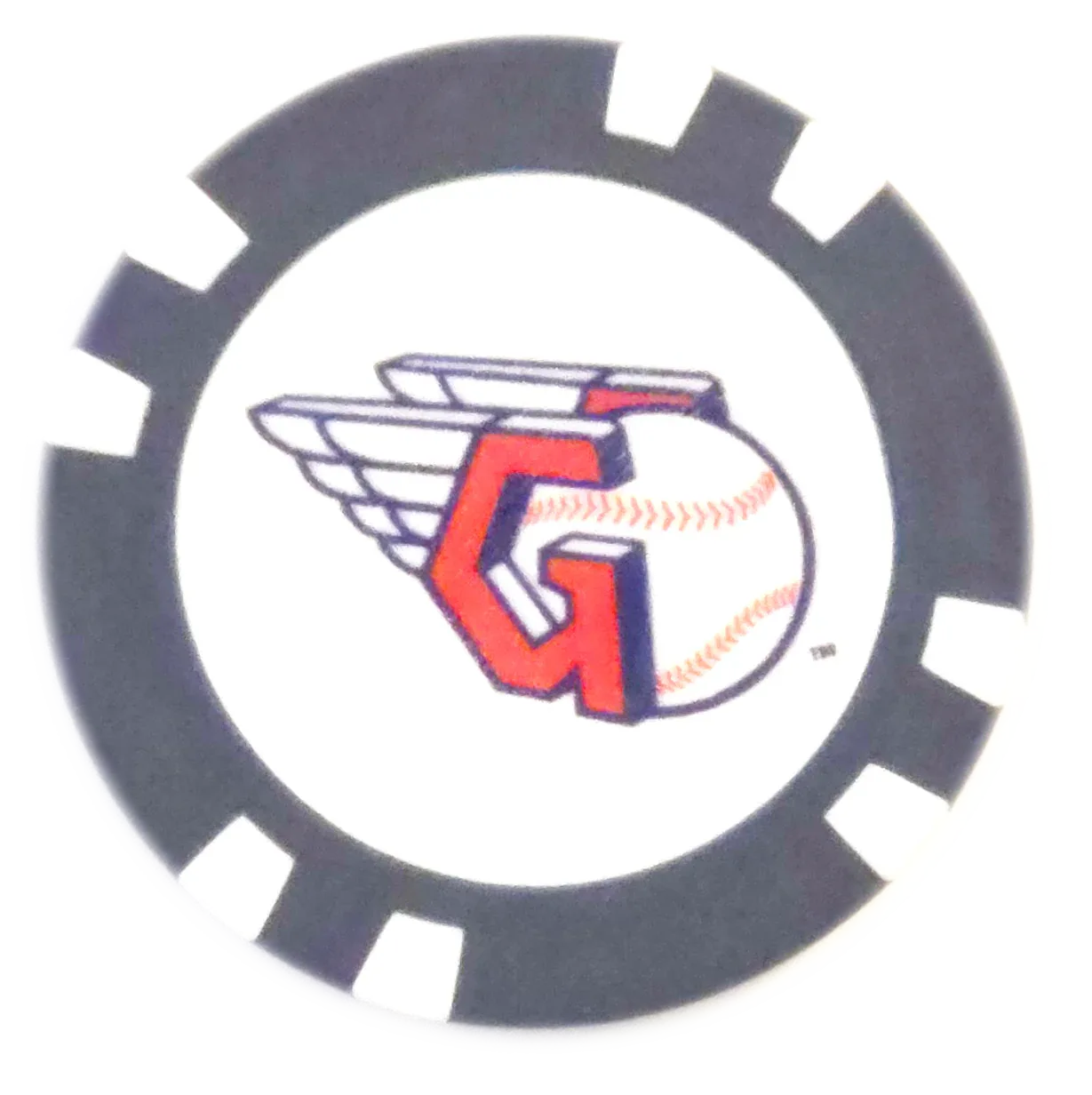 Officially Licensed Cleveland Guardians Poker Chip Ball Marker - GOLF LEAGUE