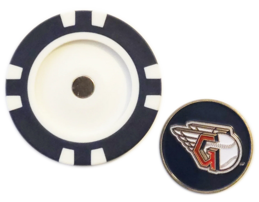 Officially Licensed Cleveland Guardians Poker Chip Ball Marker - GOLF LEAGUE