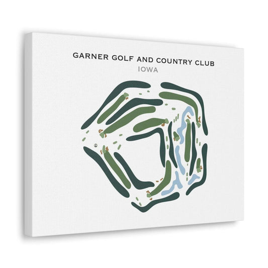 Garner Golf and Country Club, Iowa - Printed Golf Course