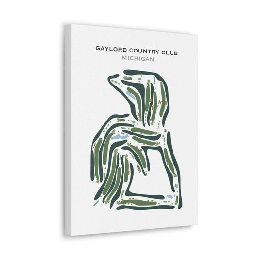 Gaylord Country Club, Michigan - Printed Golf Course