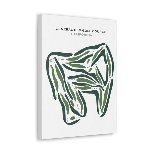 General Old Golf Course, California - Printed Golf Courses