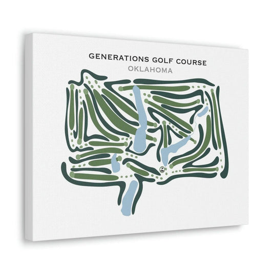 Generations Golf Course, Oklahoma - Printed Golf Courses