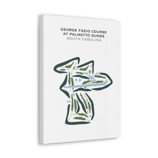 George Fazio Golf Course at Palmetto Dunes, South Carolina - Printed Golf Courses