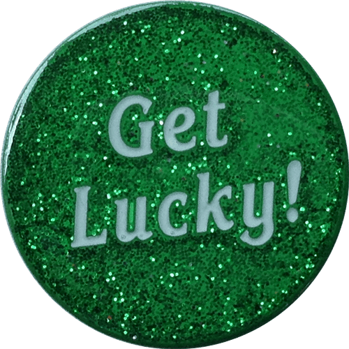 Get Lucky Four Leaf Clover Shamrock Ball Marker by ReadyGOLF