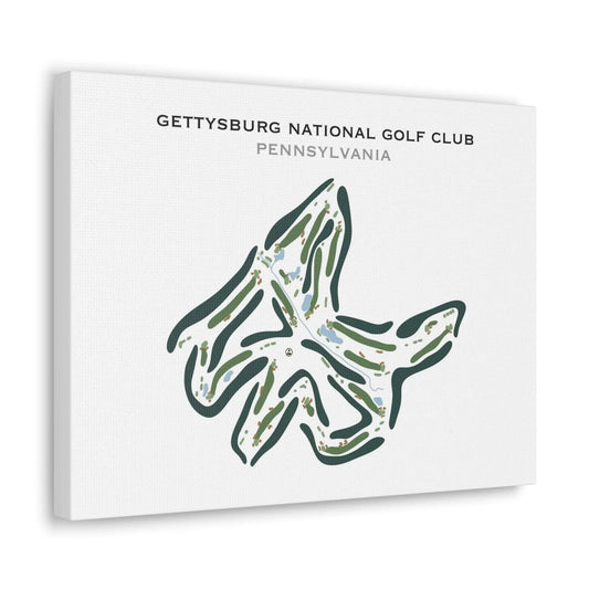 Gettysburg National Golf Club, Pennsylvania - Printed Golf Course