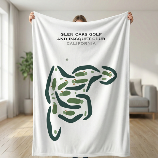 Glen Oaks Golf & Racquet Club, California - Printed Golf Courses