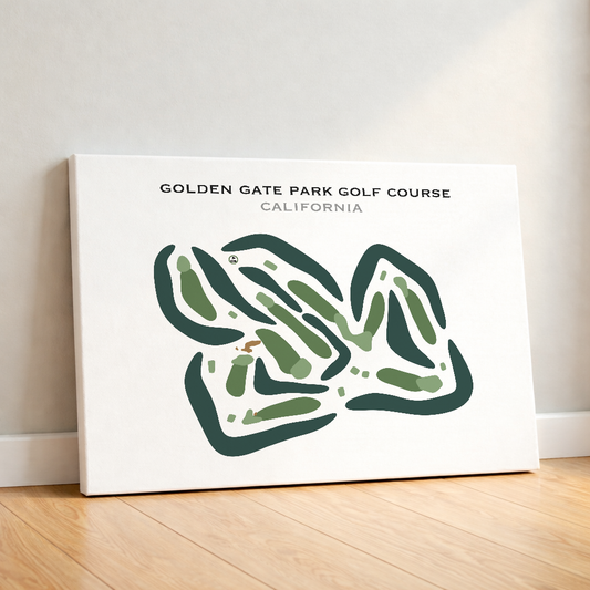 Golden Gate Park Golf Course, California - Printed Golf Courses