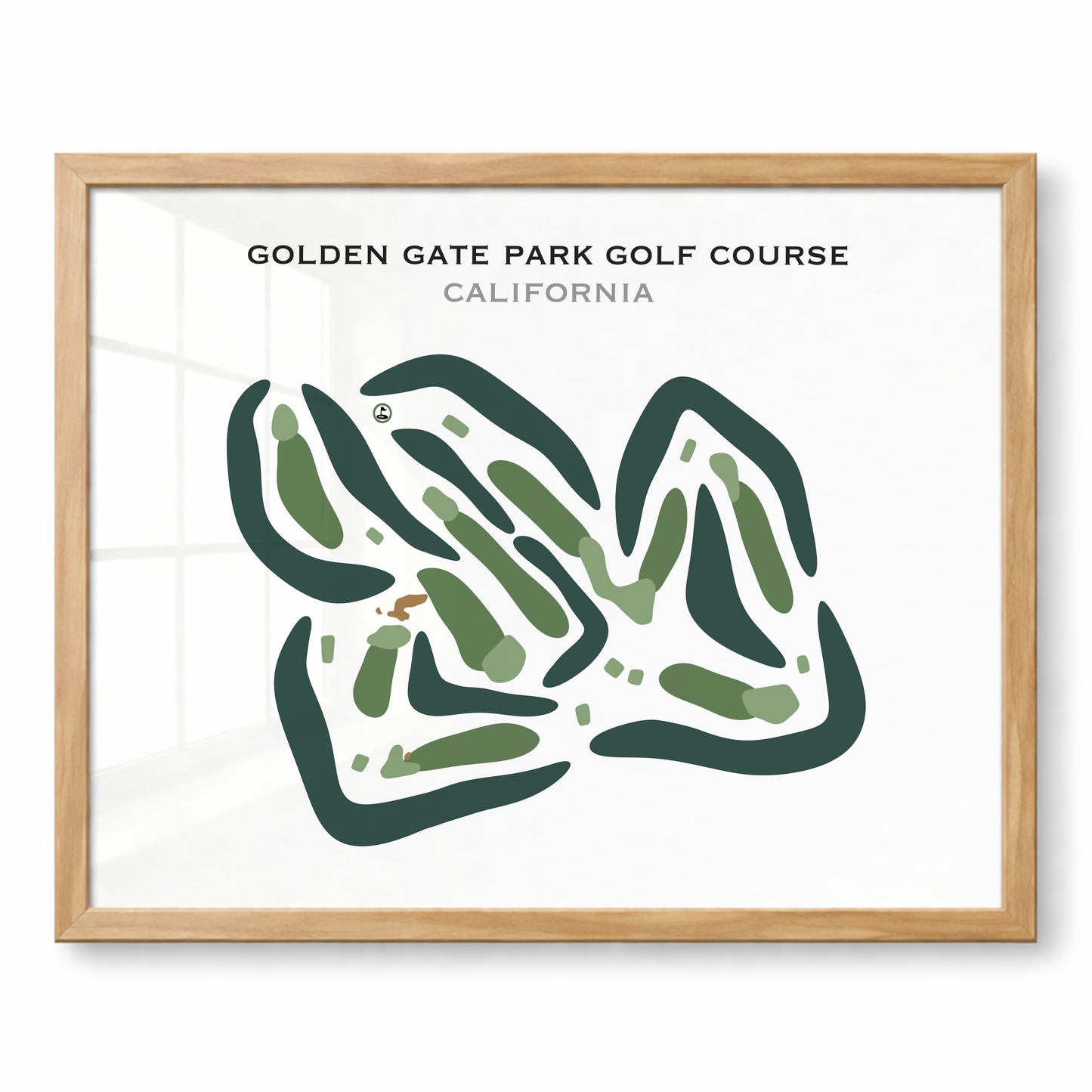 Golden Gate Park Golf Course, California - Printed Golf Courses