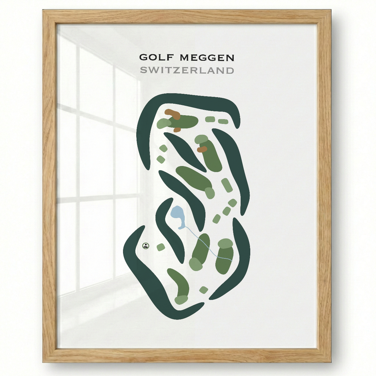 Golf Meggen, Switzerland - Printed Golf Courses