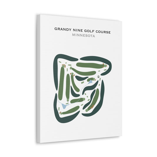 Grandy Nine Golf Course, Minnesota - Printed Golf Courses