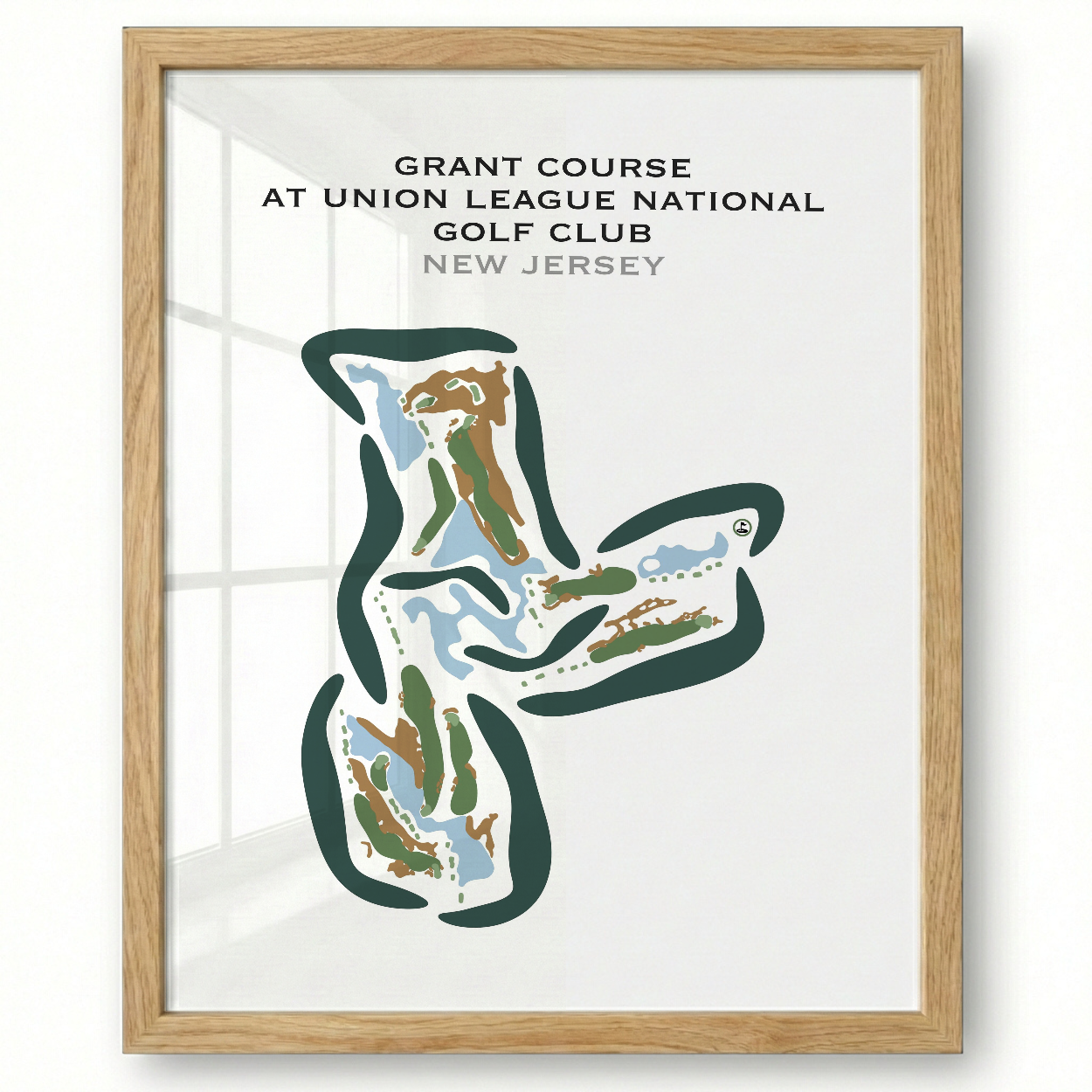 Grant Course at Union League National Golf Club, New Jersey - Printed Golf Courses