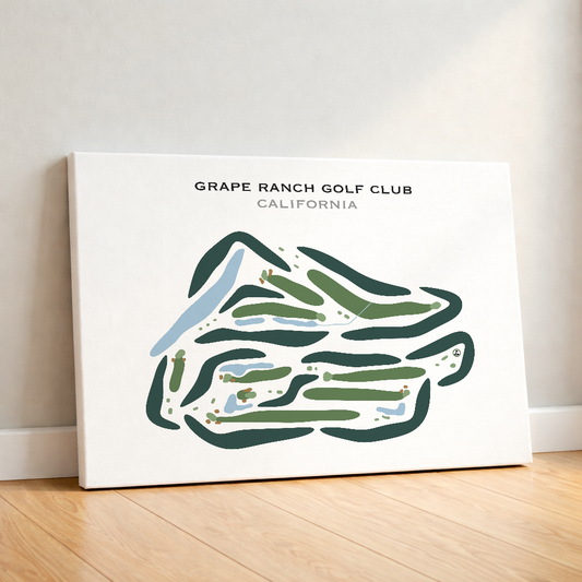 Grape Ranch Golf Club, California - Printed Golf Courses
