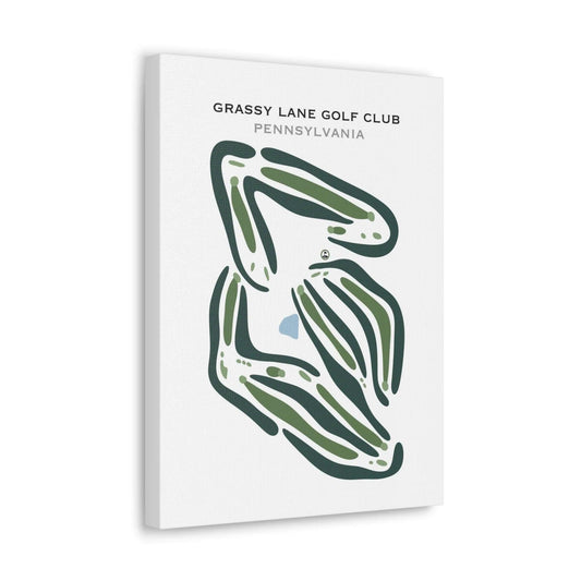 Grassy Lane Golf Club, Pennsylvania - Printed Golf Courses