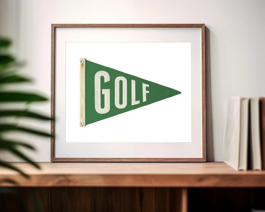 GreenGolfPennant_FramedShelf1 - GOLF LEAGUE
