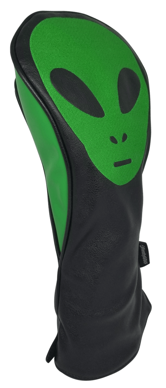 Green Alien Embroidered Driver Headcover by ReadyGOLF