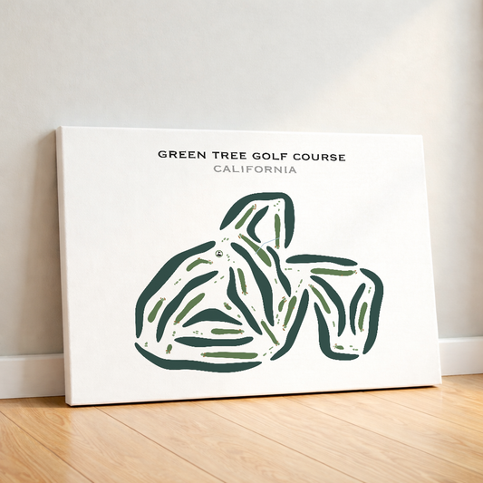 Green Tree Golf Course, California - Printed Golf Courses